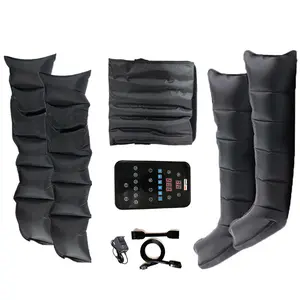 Système de massage par compression d'air à 6 chambres pour la récupération des athlètes Bottes de récupération de pompe pneumatique Machine de drainage lymphatique AirWrap