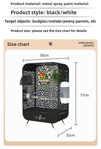 Cage à oiseaux en métal durable, grande et personnalisable, de luxe, pour l'Europe et l'Amérique - Product Image 3
