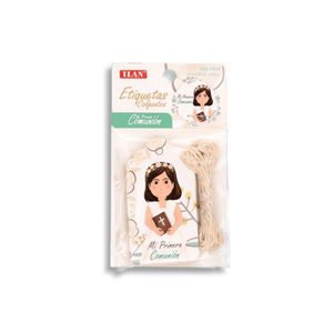 Etichette Pendenti ILAN Design Prima Comunione con Cordino 29204 - Product Image 1