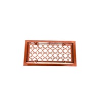 Grille de ventilation décorative victorienne pour plafond de climatisation en aluminium et acier inoxydable - Structure de ventilation robuste et durable