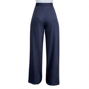 Vente en gros Pantalons droits en polyester Pantalons pour femmes avec bandage - Product Image 6