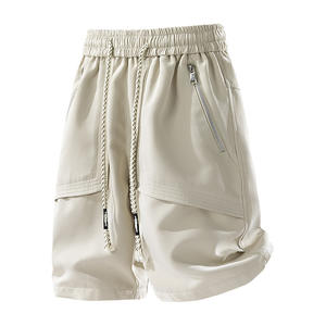 Pantalones cortos multibolsillos delgados con logo personalizado para hombre, holgados, de talla grande, impermeables, de secado rápido, transpirables y frescos para el verano. - Product Image 2