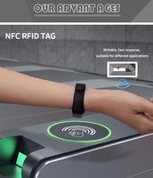 BoHang RD-BZN14025 RFID NFC 13.56MHz 40x25mm Enregistreur de données de température Étiquette intelligente