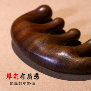 หวีไม้จันทน์ทองห้าแฉกแบบพกพาสำหรับดูแลเส้นผมใช้ในบ้านเป็นของขวัญ - Product Image 3
