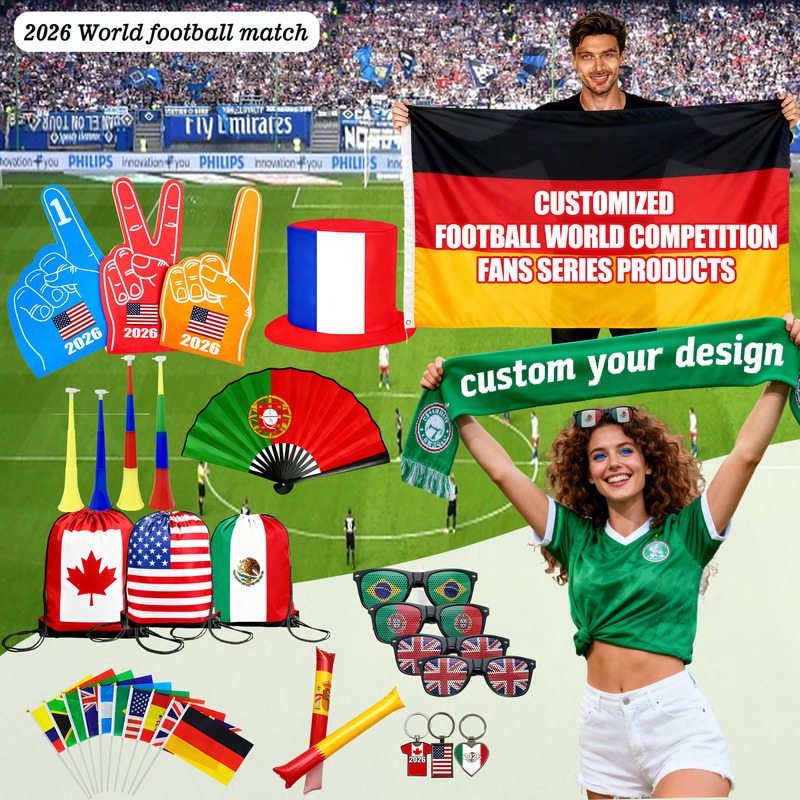 Promotional 2026 Sports Game Soccer Fan