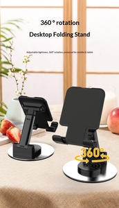 Support de téléphone et tablette portable en métal rotatif à 360 degrés avec logo personnalisé, pliable et extensible - Product Image 3