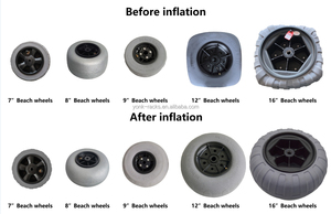 Neumáticos de poliuretano sin planos de <span class=keywords><strong>10</strong></span> pulgadas Rueda de carro Material de goma duradero - Product Image 6