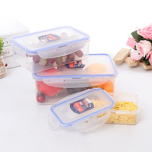 Ownswing kín hình chữ nhật thực phẩm lưu trữ <span class=keywords><strong>Container</strong></span> 3 gói nhựa thực phẩm lưu trữ hộp bpa-miễn phí nhà bếp tổ chức cho Đảng - Product Image 5