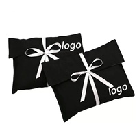 Grande pochette en velours pour emballage, sac à main de luxe en faux daim, rangement pour perruques, portefeuilles, promotion, logo personnalisé, anti-poussière
