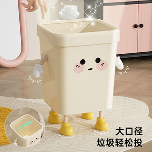 Rectangular Trash Can With Pressure <b>Ring</b> <b>Large</b> Size For Bathroom Kitchen Living Room Indoor Use - Product Image 5