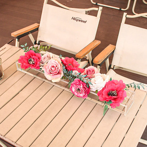 Acrylic Flower Box 24-Hole Rectangle Transparent Wedding <b>Table</b> Decor <b>Party</b> Centerpiece - Product Image 4