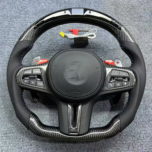 Volante LED de fibra de carbono para <span class=keywords><strong>BMW</strong></span> M2 M3 M4 G30 G32 G34 G36 G20 G21 G22 G23 G26 G80 G81 G87 2020 2021 2022 2023 2024 - Product Image 1