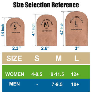 Elevadores de talón <span class=keywords><strong>para</strong></span> hombres y mujeres Almohadilla de talón e insertos <span class=keywords><strong>para</strong></span> levantamiento de talón ortopédico ajustable <span class=keywords><strong>para</strong></span> discrepancias en la longitud de la pierna - Product Image 5