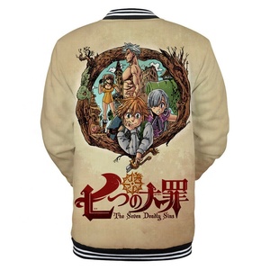 Sudadera con Capucha de Béisbol con Diseño Personalizado y Estampado 3D de los Siete Pecados Capitales para Hombre - Product Image 2