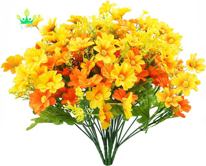 6 paquets de marguerites <span class=keywords><strong>fleurs</strong></span> de mamans <span class=keywords><strong>fleurs</strong></span> artificielles verdure arbustes plantes bureau bricolage jardin porche décor - Product Image 1