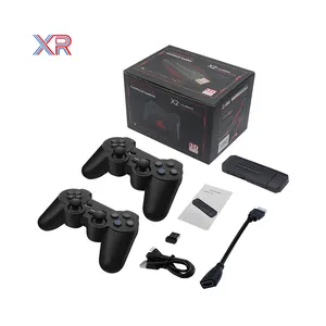 Controle sem fio 2.4G 40000 jogos para FC PS1 GBA Consola de videogame 4K HD Consola de jogos X2 GD10 clássico retrô TV