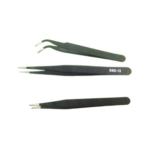 Pinzas de acero inoxidable puntiagudas de 14 cm TS-11, fabricación de productos electrónicos de grado industrial de precisión - Product Image 5