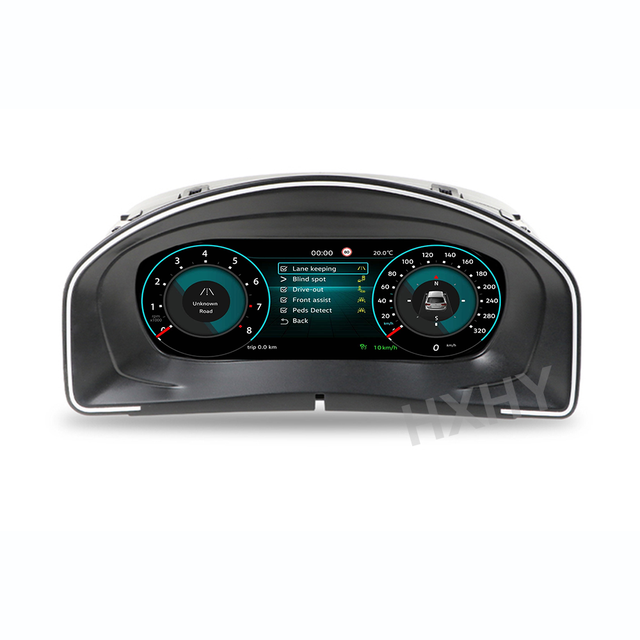 HXHY Latest Original Car Digital Cluster Instrument Speedometer Panel LCD Dashboard Linux System for VW Scirocco 2010-2016