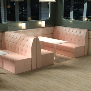 مقعد مطعم حديث بمقعدين، أريكة جلوس للمطاعم - Product Image 1