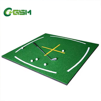 Tapis de frappe de golf professionnel durable, surface résistante aux UV, garantie 2 ans, taille 1500x1500mm pour l'entraînement au chipping