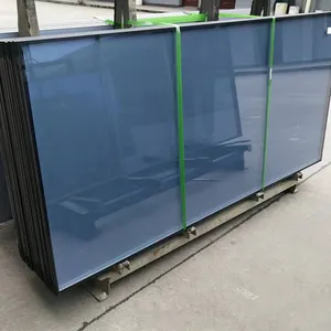 Hoja de vidrio transparente para construcción con aislamiento templado, vidrio aislante de vacío para ventana, cortina, pared, techo, tragaluz