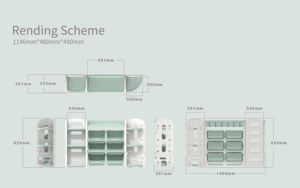 Étagère de <span class=keywords><strong>rangement</strong></span> pour jouets en forme d'éléphant ABST, grande capacité, étagères de <span class=keywords><strong>rangement</strong></span> pour livres, organisateur, armoires pour enfants, étagère de <span class=keywords><strong>rangement</strong></span> en plastique, armoires pour enfants - Product Image 4