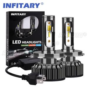 Par de Bombillas LED para Faros Delanteros de Coche H4 H7 IP67 3300LM con Cambio de 3 Colores 3000K 4300K 6500K, Luces Antiniebla para Auto - Product Image 1