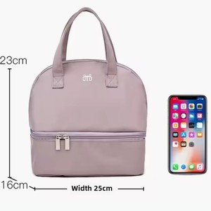 กระเป๋าใส่เครื่องสำอางแบบเรียบง่ายสำหรับคุณแม่, กระเป๋าใส่ของขนาดใหญ่ใส่นมผงสำหรับใช้ในการเก็บความสดใหม่จากร้านปิกนิก - Product Image 2