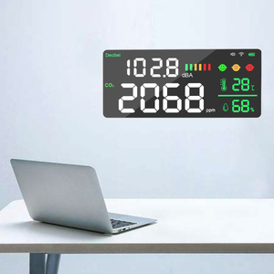Monitor de CO2 de Pared, Detector de Dióxido de Carbono con Medición de CO2 y Alarma, Analizador de Gases para el Hogar y la Oficina - Product Image 2