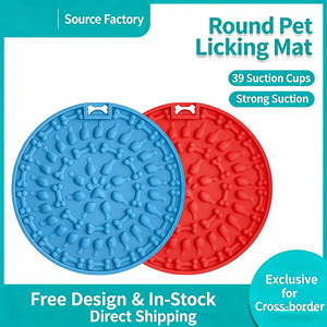 Al por mayor: Tapete de silicona ecológico de grado alimenticio para lamer para perros, comedero de lamer lento con ventosa, para cuencos y comederos para mascotas - Product Image 3