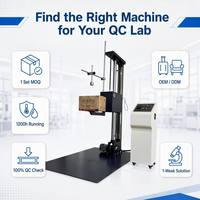 Machine d'essai de chute à bras unique avec élévateur électrique pour cartons, simulateur de chute libre pour laboratoire de simulation de transport