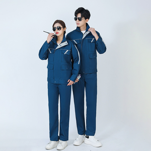 Modest Conservative Overalls with Reflective Stripes Specially Designed for Welding Workers - Product Image 3