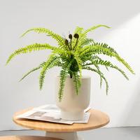 Feuilles artificielles 53 cm, mini fougère artificielle, bonsaï, plante artificielle, décoration de maison
