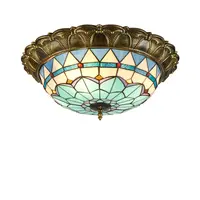 European Mediterranean pastoral style sitting room creative Tiffany lights lighting for home ceiling lamp modern