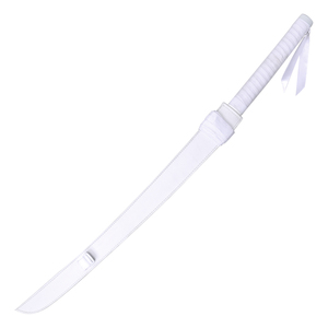 <span class=keywords><strong>Espada</strong></span> de Juguete de Bambú/Ratán de 26 Pulgadas con Funda de Cuero Blanco de Demon Slayer Hashibira <span class=keywords><strong>Inosuke</strong></span> para Mayores de 14 Años - Product Image 1