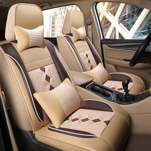ปลอกหุ้มเบาะรถยนต์แบบสปอร์ตดีไซน์ 7 ที่นั่ง ใช้ได้กับรถยนต์ทุกรุ่น กันน้ำ ผ้าไหมน้ำแข็ง ระบายอากาศ พร้อมฟังก์ชั่นดูแลสุขภาพ - Product Image 3
