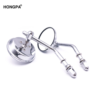 Miroirs latéraux ronds noirs de 8 mm à visser pour motos <span class=keywords><strong>Harley</strong></span> - Vente en gros - Product Image 2