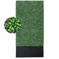 식물 벽 매트 인공 식물 벽 녹색 프라이버시 울타리 발코니 아트 식물 잔디 매트