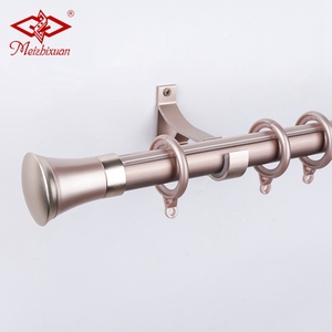 Postes de cortina de aleación de aluminio de metal blanco mate para sala de estar - Product Image 5