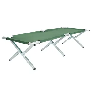 Oeytree Metal Camping Bed Wholesale Modern Design Easy Portable And Carry Foldable Outdoor Stretcher Bed