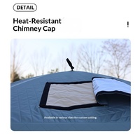 Équipement de camping d'hiver en plein air, tente de pêche sur glace hexagonale épaisse, rembourrée, coupe-vent, résistante au froid, chaude et imperméable