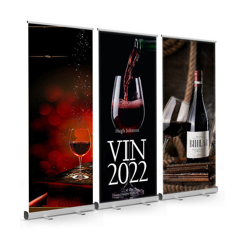 FEAMONT Alumínio portátil pop up stand banner stand up banner Roll Up Banner Stand