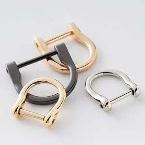 High Quality Wholesale Detachable Metal D-ring Handbag Hardware Multifunctional Anti Rust D-ring DIY Handbag Wallet