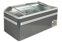 Congélateurs coffres à porte vitrée supérieure avec compresseur Secop pour magasins de proximité, économie d'énergie, pour aliments surgelés, viande, poisson, fruits de mer