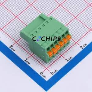 1881367 Plug-in Terminal Block Connector ( Pitch: 2.5mm )( Color: Green )( Total PIN Count: 6P )( Number of Rows: 1 ) - Product Image 1