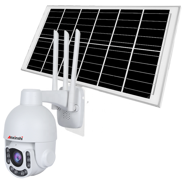 Anxinshi 4G WiFi 2MP 5X Optical Zoom Two-Way Audio Night Vision CMOS PTZ Dome Security Camera CamHi Pro