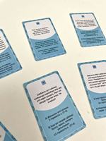 Jeu de société personnalisé imprimé sur mesure, durable, en papier, avec coins arrondis pour couple