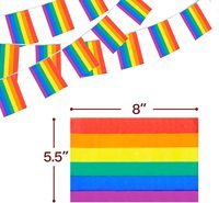 Drapeau arc-en-ciel de la fierté LGBTQ+ en gros, nouveau, élaboré, pour la fierté gay, lesbienne, pansexuelle et bisexuelle
