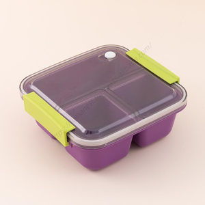 Lonchera Bento de Plástico para Niños SYH1069 al por Mayor, Contenedor de Almacenamiento de Alimentos para Estudiantes con Compartimentos - Product Image 3
