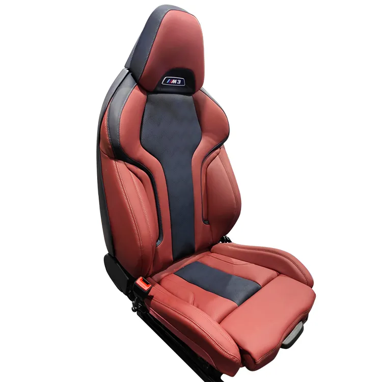 Acessórios para interior do carro, acessórios esportivos para corrida de assento, capa e esponja personalizada de couro para bmw x3 x5 x6 m3 m5 m6 series atualização m